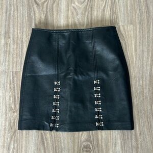 NWT Faux Leather Mini Skirt